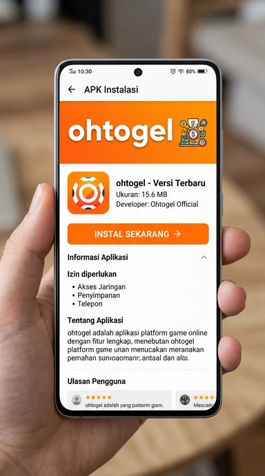 Tampilan halaman APK ohtogel